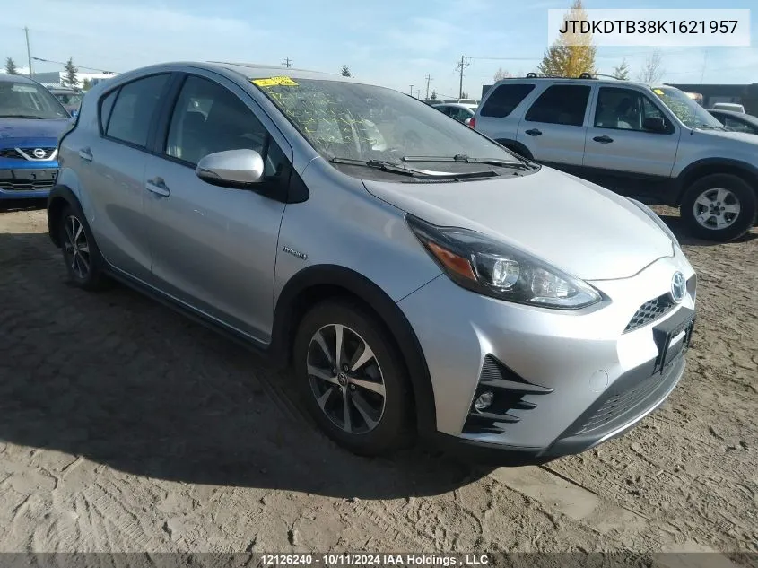 2019 Toyota Prius C VIN: JTDKDTB38K1621957 Lot: 12126240