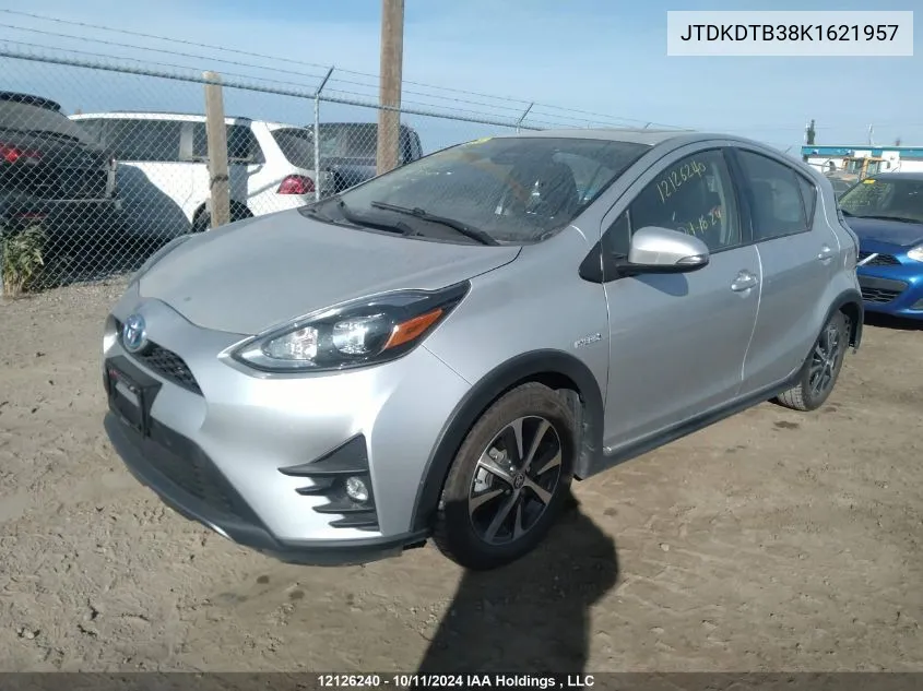 2019 Toyota Prius C VIN: JTDKDTB38K1621957 Lot: 12126240