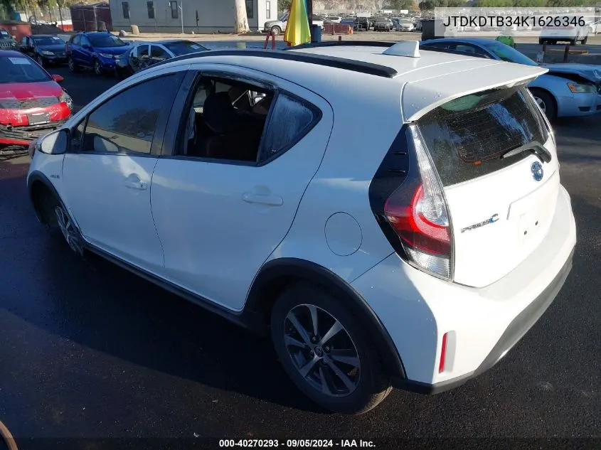 JTDKDTB34K1626346 2019 Toyota Prius C L