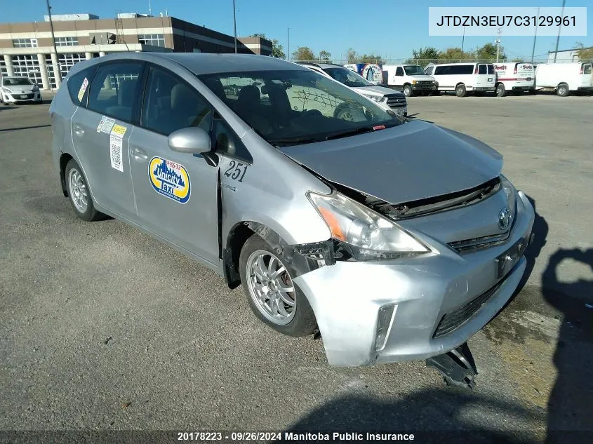 2012 Toyota Prius V VIN: JTDZN3EU7C3129961 Lot: 20178223