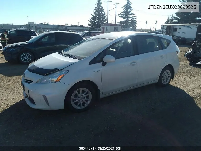 JTDZN3EUXC3090525 2012 Toyota Prius V