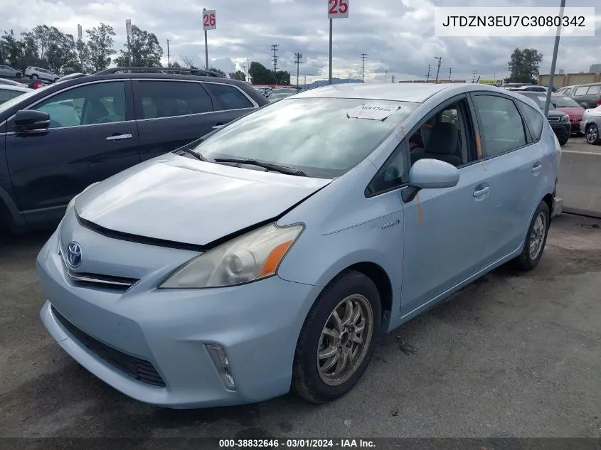 JTDZN3EU7C3080342 2012 Toyota Prius V Three