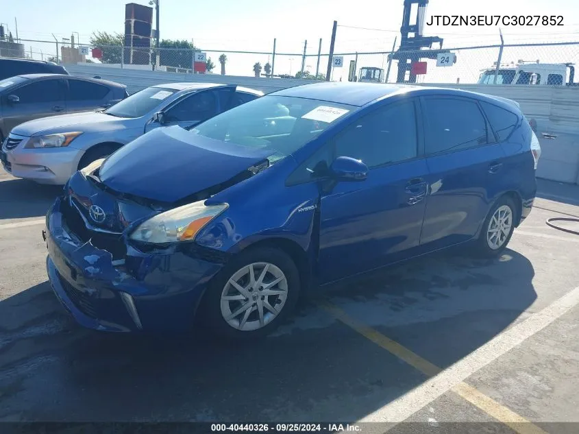 JTDZN3EU7C3027852 2012 Toyota Prius V Three