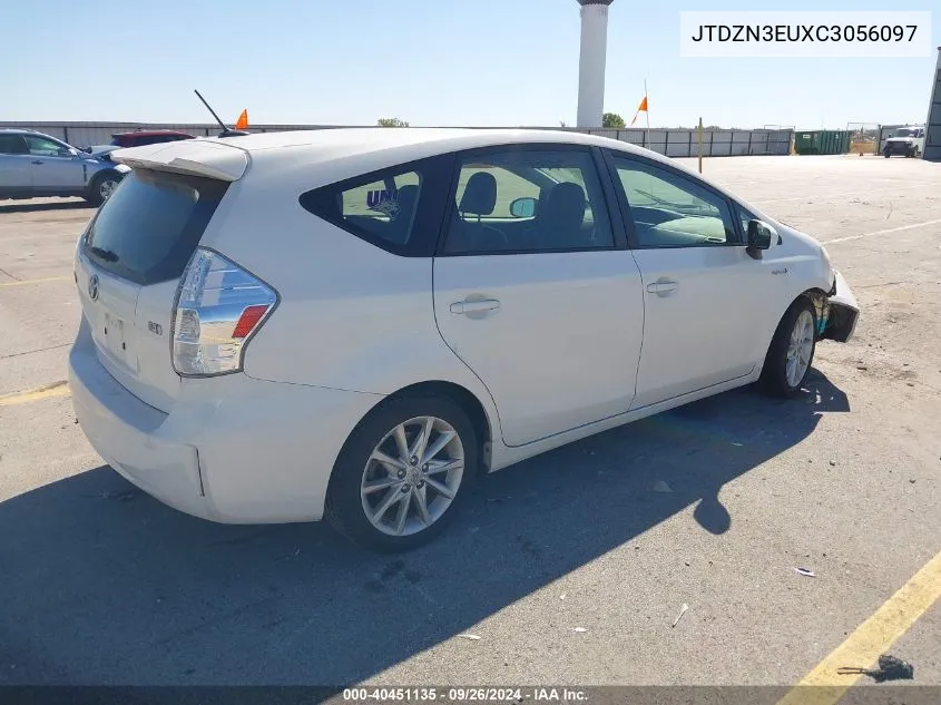 JTDZN3EUXC3056097 2012 Toyota Prius V Five