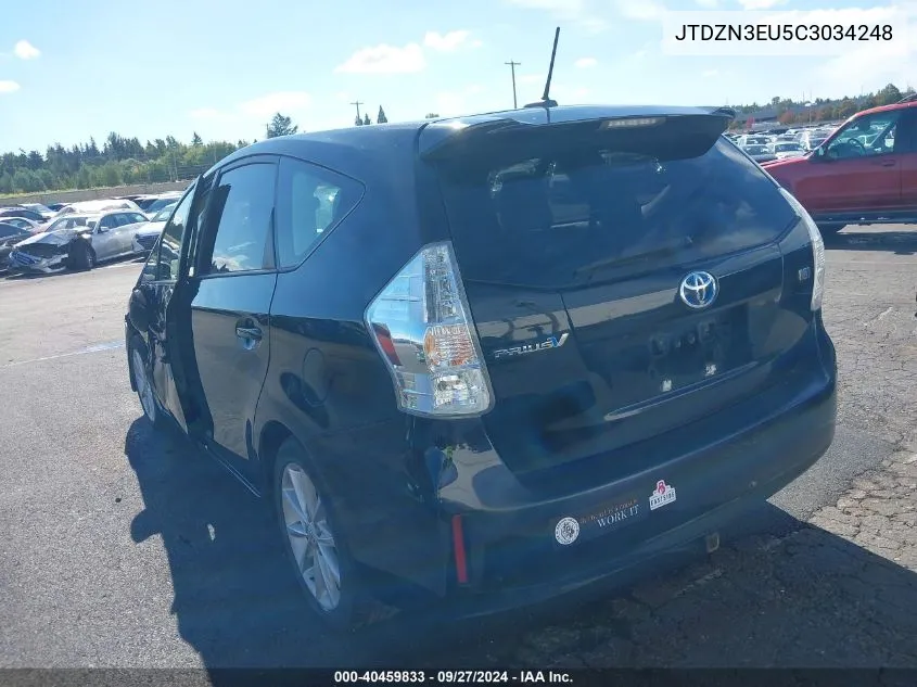 JTDZN3EU5C3034248 2012 Toyota Prius V Five