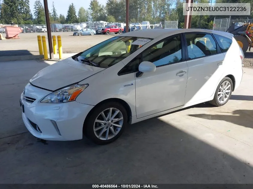 JTDZN3EU0C3122236 2012 Toyota Prius V