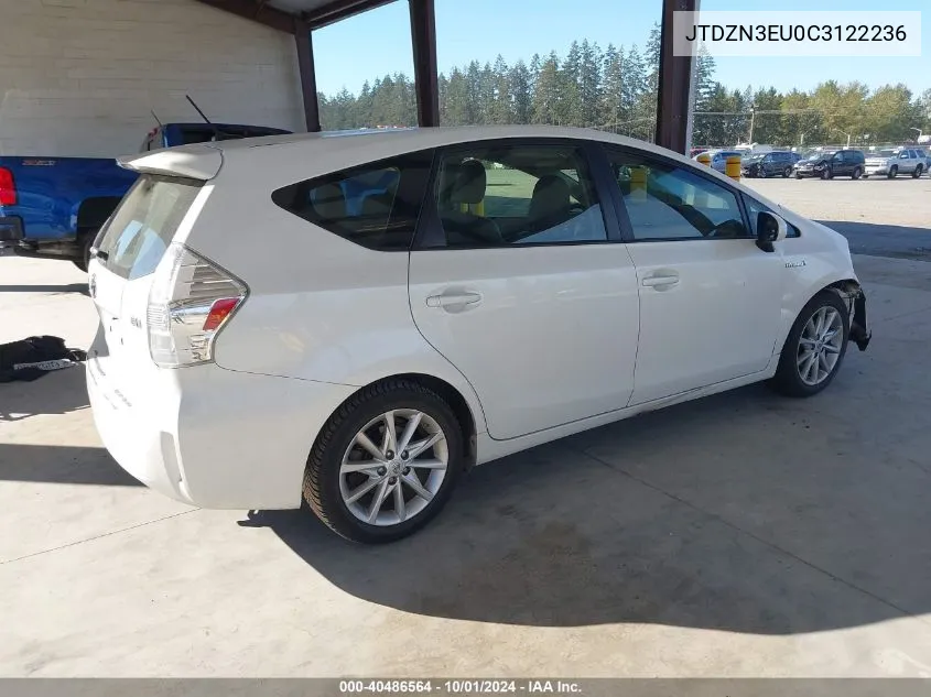 JTDZN3EU0C3122236 2012 Toyota Prius V