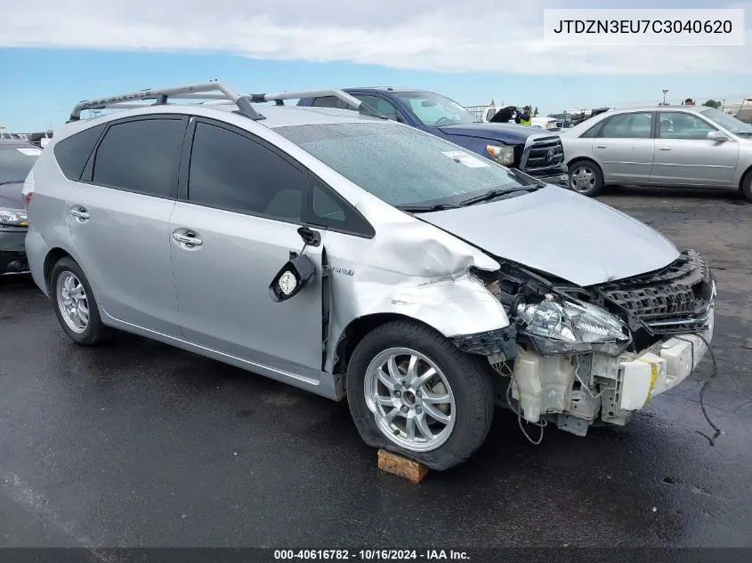 2012 Toyota Prius V Two VIN: JTDZN3EU7C3040620 Lot: 40616782