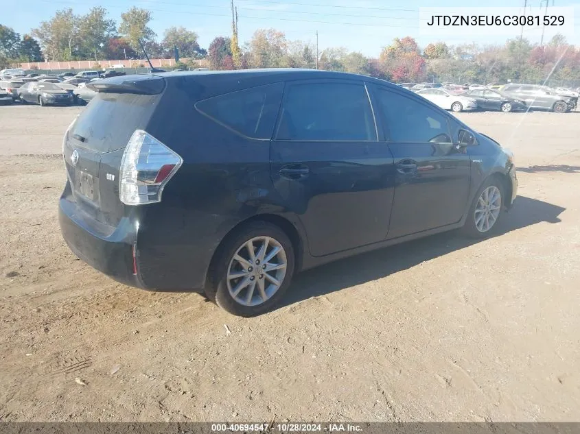 2012 Toyota Prius V VIN: JTDZN3EU6C3081529 Lot: 40694547