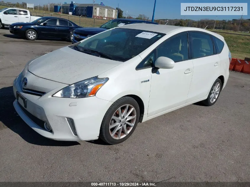 JTDZN3EU9C3117231 2012 Toyota Prius V Five