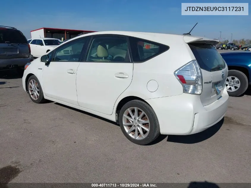 JTDZN3EU9C3117231 2012 Toyota Prius V Five