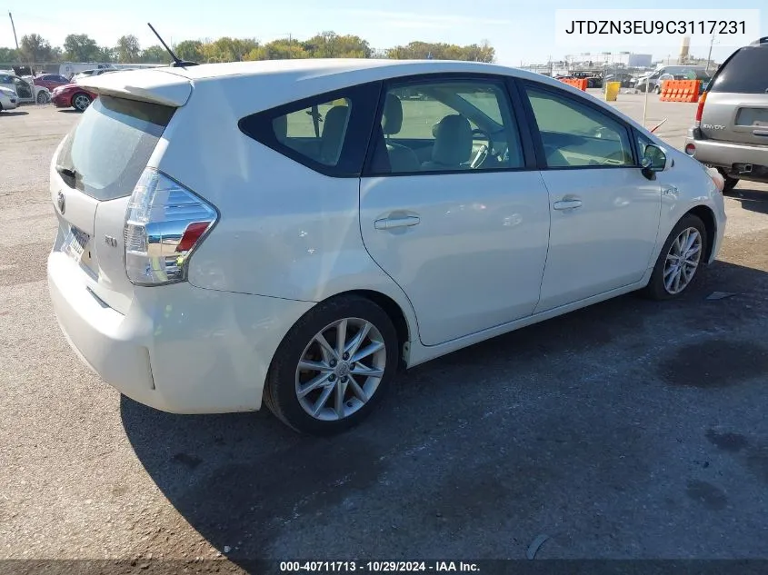 2012 Toyota Prius V Five VIN: JTDZN3EU9C3117231 Lot: 40711713