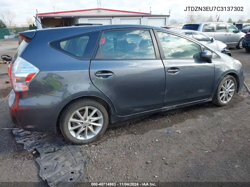 2012 Toyota Prius V Five VIN: JTDZN3EU7C3137302 Lot: 40714983