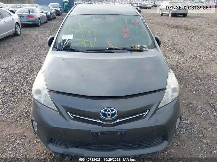 JTDZN3EU2C3139863 2012 Toyota Prius V Two