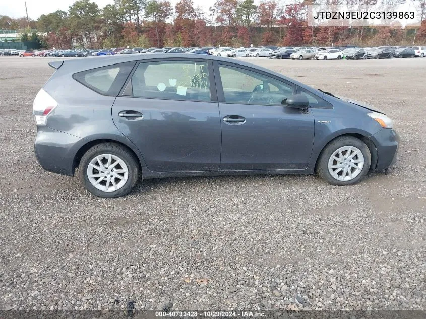 2012 Toyota Prius V Two VIN: JTDZN3EU2C3139863 Lot: 40733428