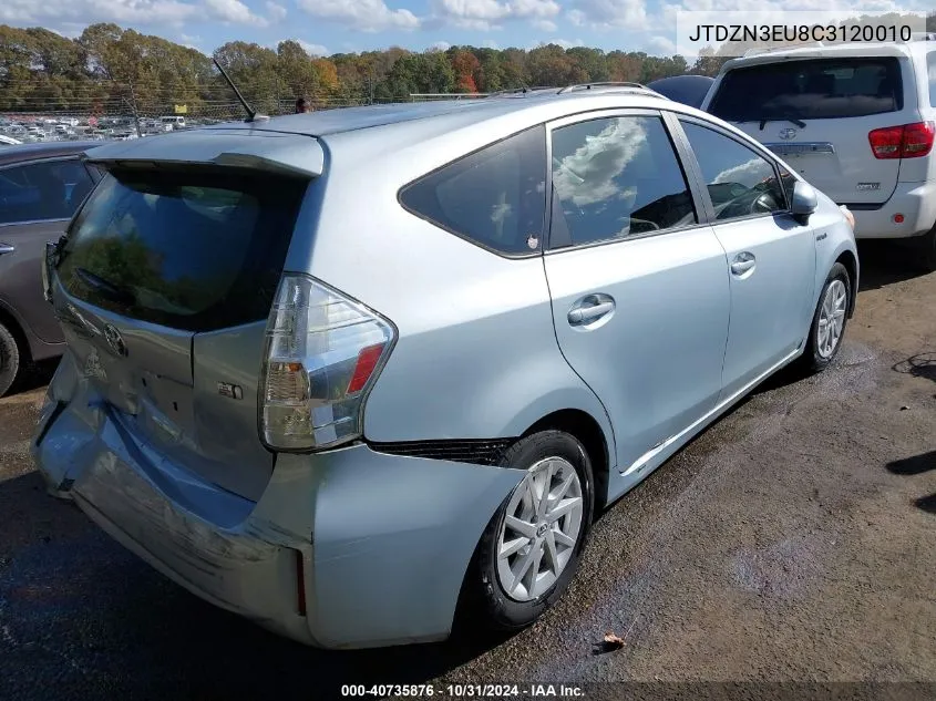 2012 Toyota Prius V Two VIN: JTDZN3EU8C3120010 Lot: 40735876