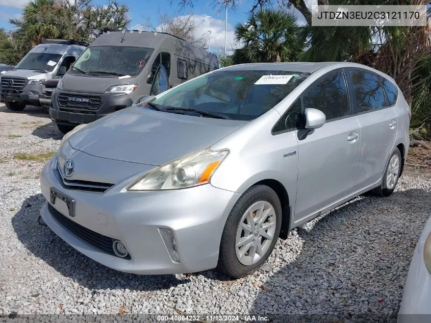 2012 Toyota Prius V Three VIN: JTDZN3EU2C3121170 Lot: 40864232