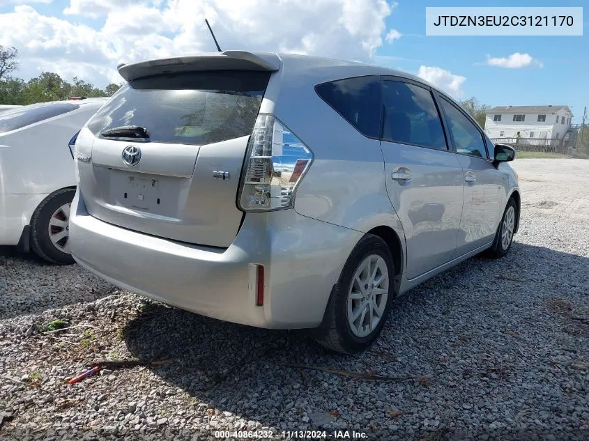 2012 Toyota Prius V Three VIN: JTDZN3EU2C3121170 Lot: 40864232