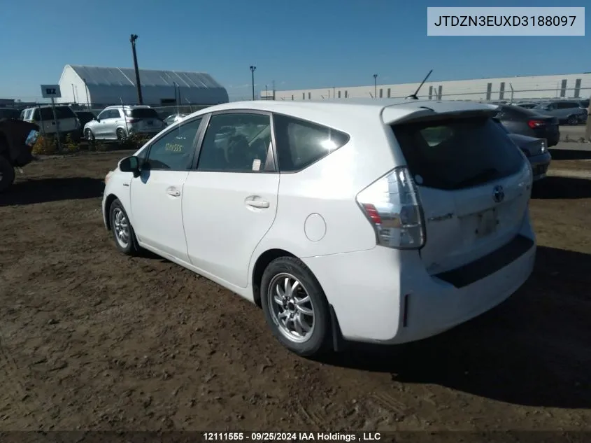 JTDZN3EUXD3188097 2013 Toyota Prius V