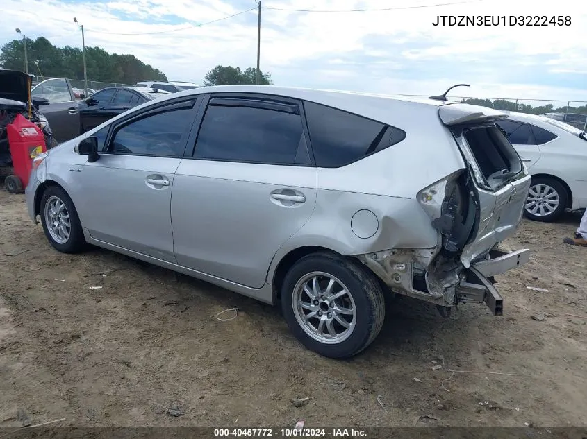 2013 Toyota Prius V Three VIN: JTDZN3EU1D3222458 Lot: 40457772