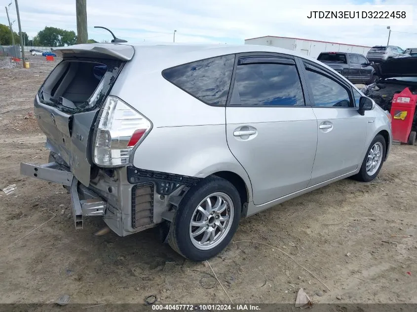 2013 Toyota Prius V Three VIN: JTDZN3EU1D3222458 Lot: 40457772