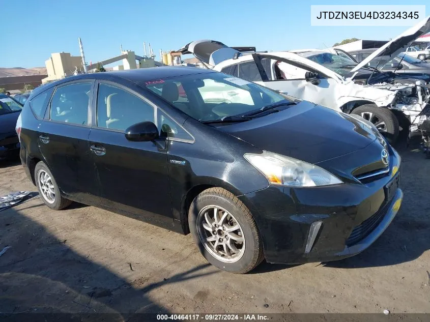 2013 Toyota Prius V Two VIN: JTDZN3EU4D3234345 Lot: 40464117