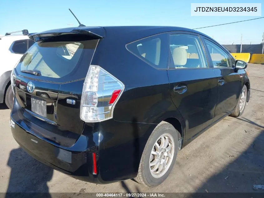 2013 Toyota Prius V Two VIN: JTDZN3EU4D3234345 Lot: 40464117