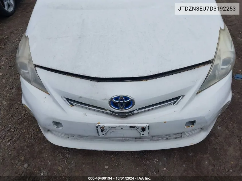 2013 Toyota Prius V Two VIN: JTDZN3EU7D3192253 Lot: 40490194