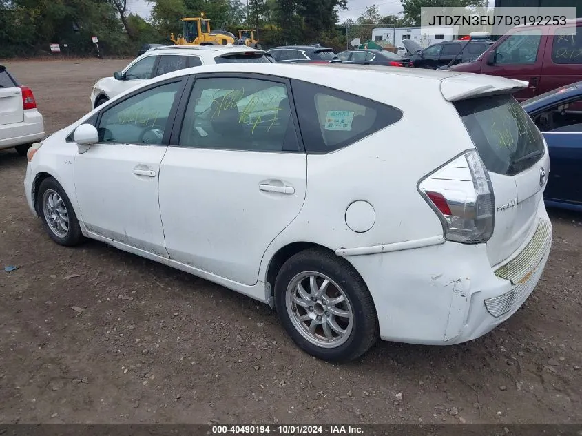 2013 Toyota Prius V Two VIN: JTDZN3EU7D3192253 Lot: 40490194