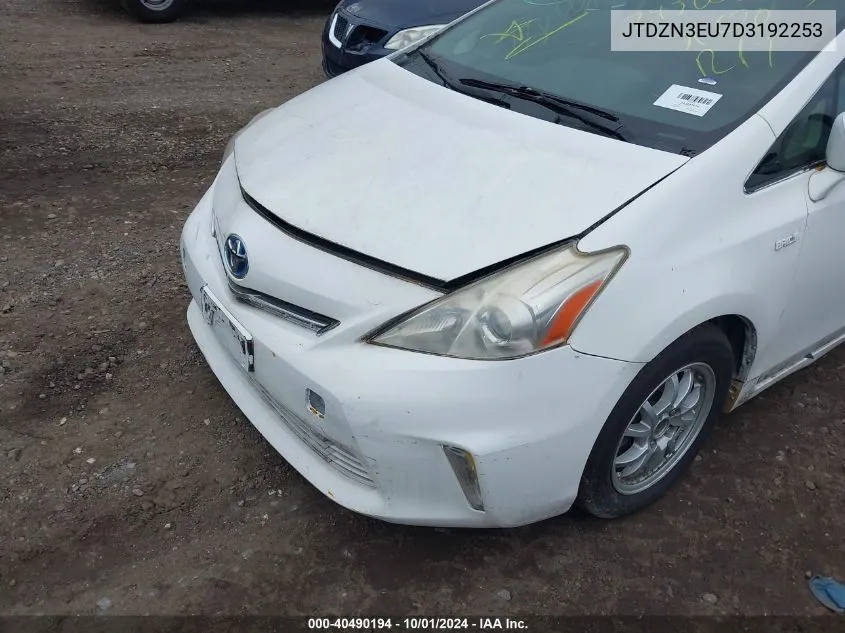 2013 Toyota Prius V Two VIN: JTDZN3EU7D3192253 Lot: 40490194