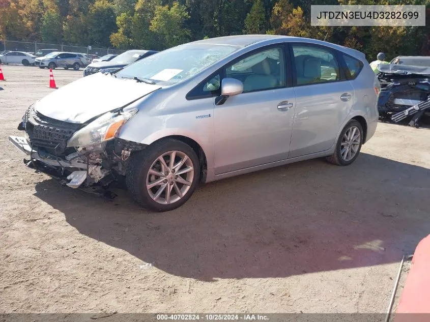 2013 Toyota Prius V VIN: JTDZN3EU4D3282699 Lot: 40702824