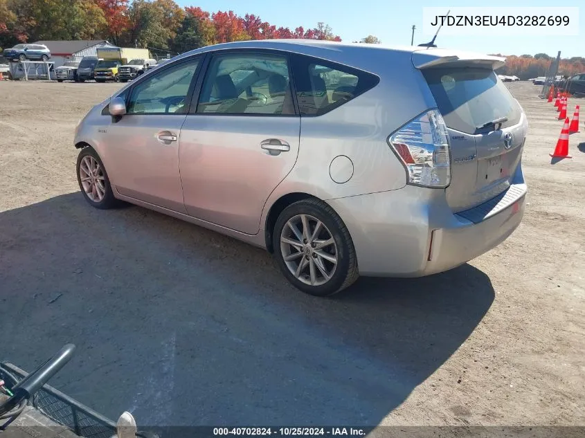 2013 Toyota Prius V VIN: JTDZN3EU4D3282699 Lot: 40702824