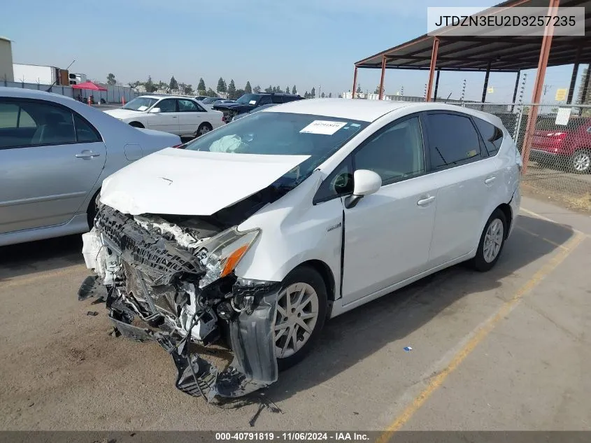 2013 Toyota Prius V Three VIN: JTDZN3EU2D3257235 Lot: 40791819