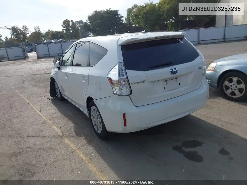 2013 Toyota Prius V Three VIN: JTDZN3EU2D3257235 Lot: 40791819