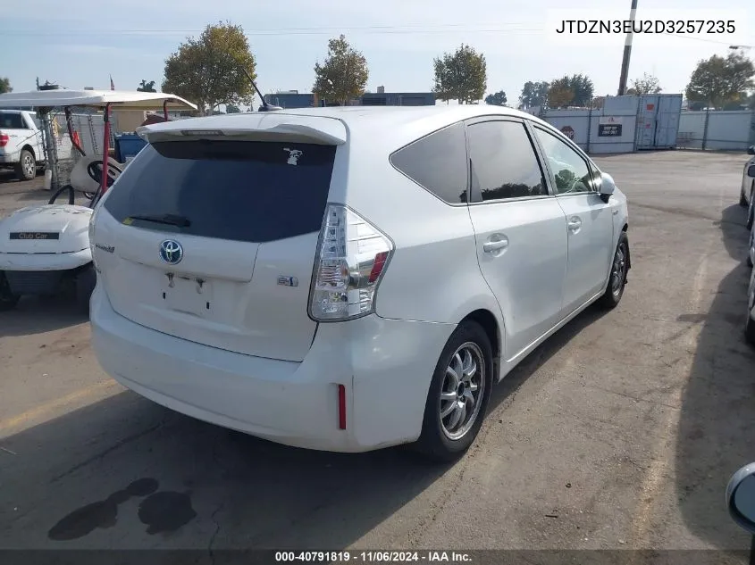 2013 Toyota Prius V Three VIN: JTDZN3EU2D3257235 Lot: 40791819