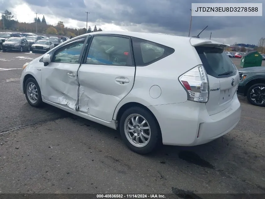 2013 Toyota Prius V Three VIN: JTDZN3EU8D3278588 Lot: 40836582