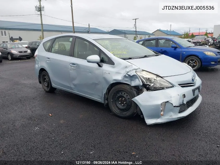 JTDZN3EUXEJ005536 2014 Toyota Prius V