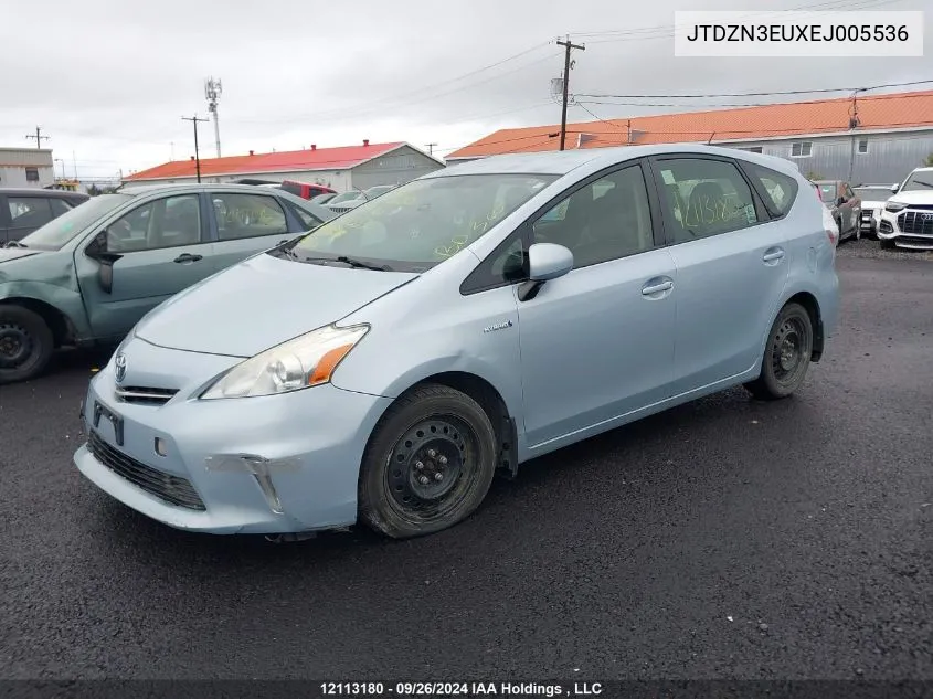 JTDZN3EUXEJ005536 2014 Toyota Prius V