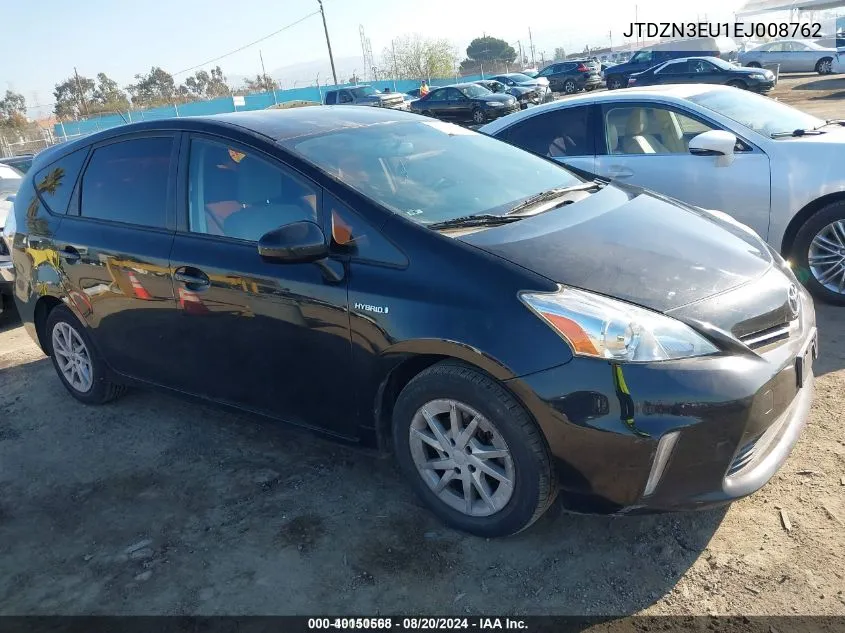 JTDZN3EU1EJ008762 2014 Toyota Prius V Two