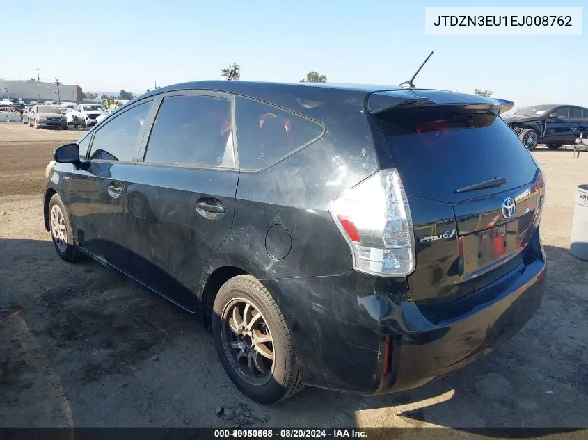 JTDZN3EU1EJ008762 2014 Toyota Prius V Two