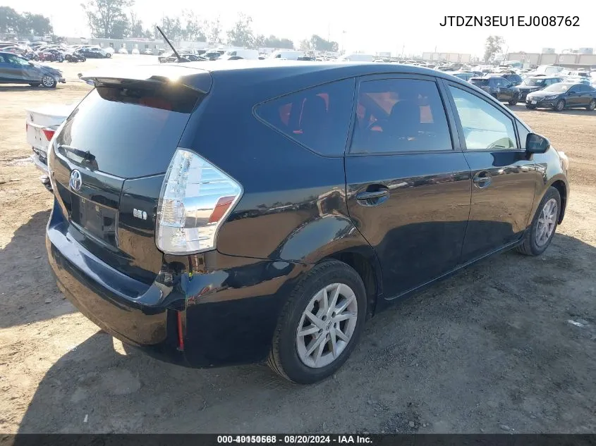 JTDZN3EU1EJ008762 2014 Toyota Prius V Two