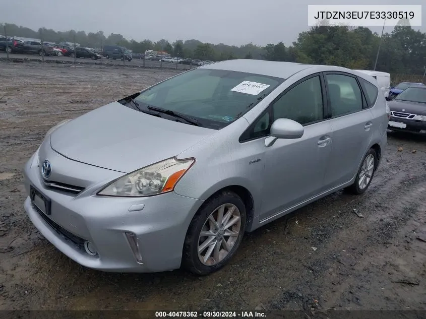 2014 Toyota Prius V Five VIN: JTDZN3EU7E3330519 Lot: 40478362