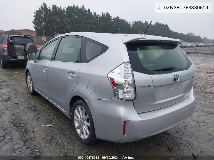 2014 Toyota Prius V Five VIN: JTDZN3EU7E3330519 Lot: 40478362