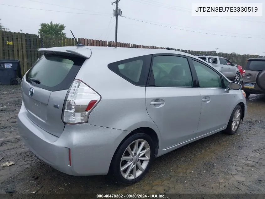 2014 Toyota Prius V Five VIN: JTDZN3EU7E3330519 Lot: 40478362