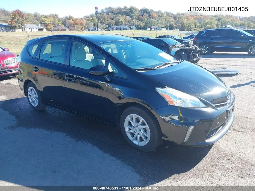 JTDZN3EU8EJ001405 2014 Toyota Prius V Two