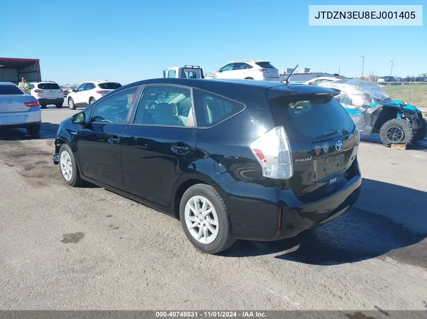 JTDZN3EU8EJ001405 2014 Toyota Prius V Two