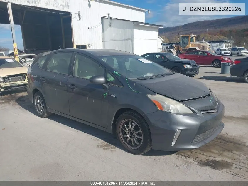 2014 Toyota Prius V Two VIN: JTDZN3EU8E3320226 Lot: 40751206