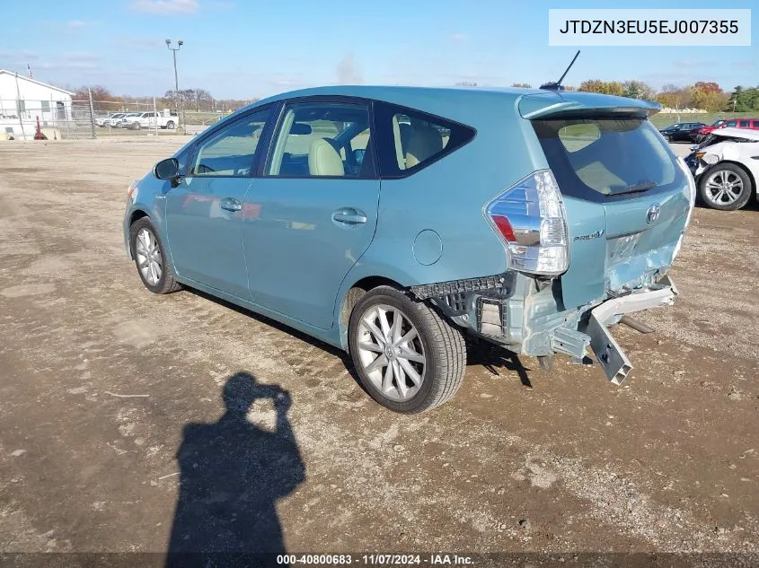 JTDZN3EU5EJ007355 2014 Toyota Prius V Five