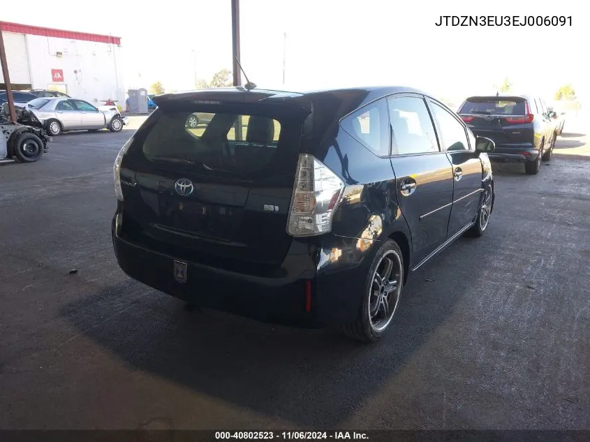 2014 Toyota Prius V Two VIN: JTDZN3EU3EJ006091 Lot: 40802523