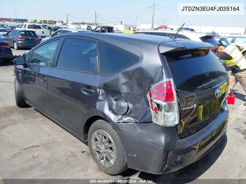 2015 Toyota Prius V VIN: JTDZN3EU4FJ035164 Lot: 40459881